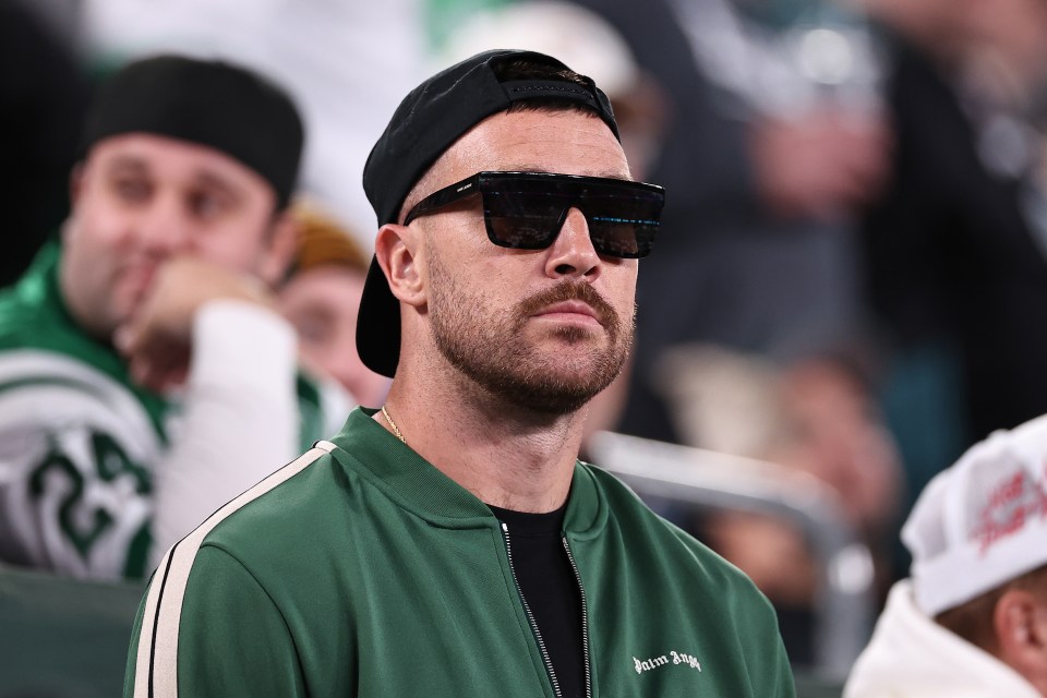ChatGPT predicted what Taylor Swift's song about a potential split from Travis Kelce (pictured) would be like - generating lyrics for a ballad titled Echoes of a Forgotten Game