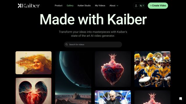 kaiber generated animations